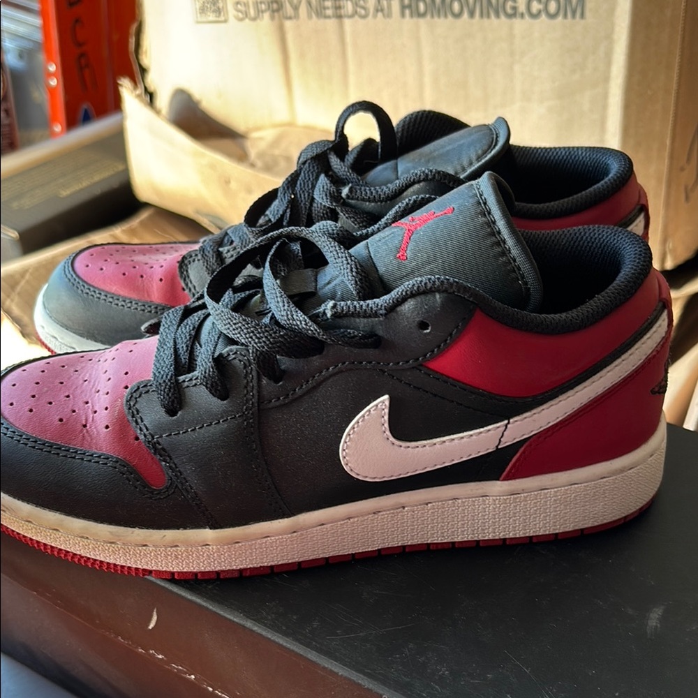 Nike Black and Red Sneakers